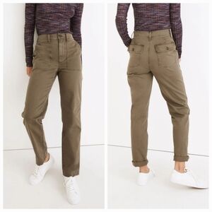 Madewell Olive Straight Leg Pants